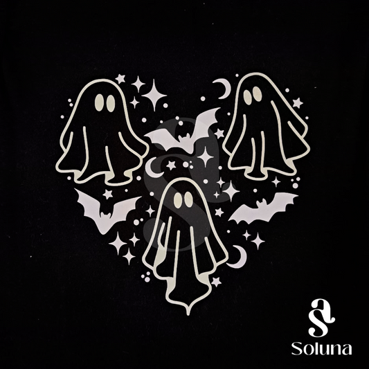 Playeras personalizadas con vinil que brilla en la oscuridad