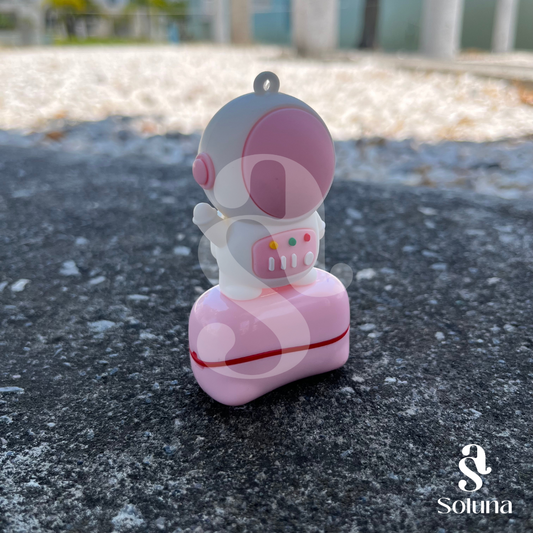 Sello astronauta rosa