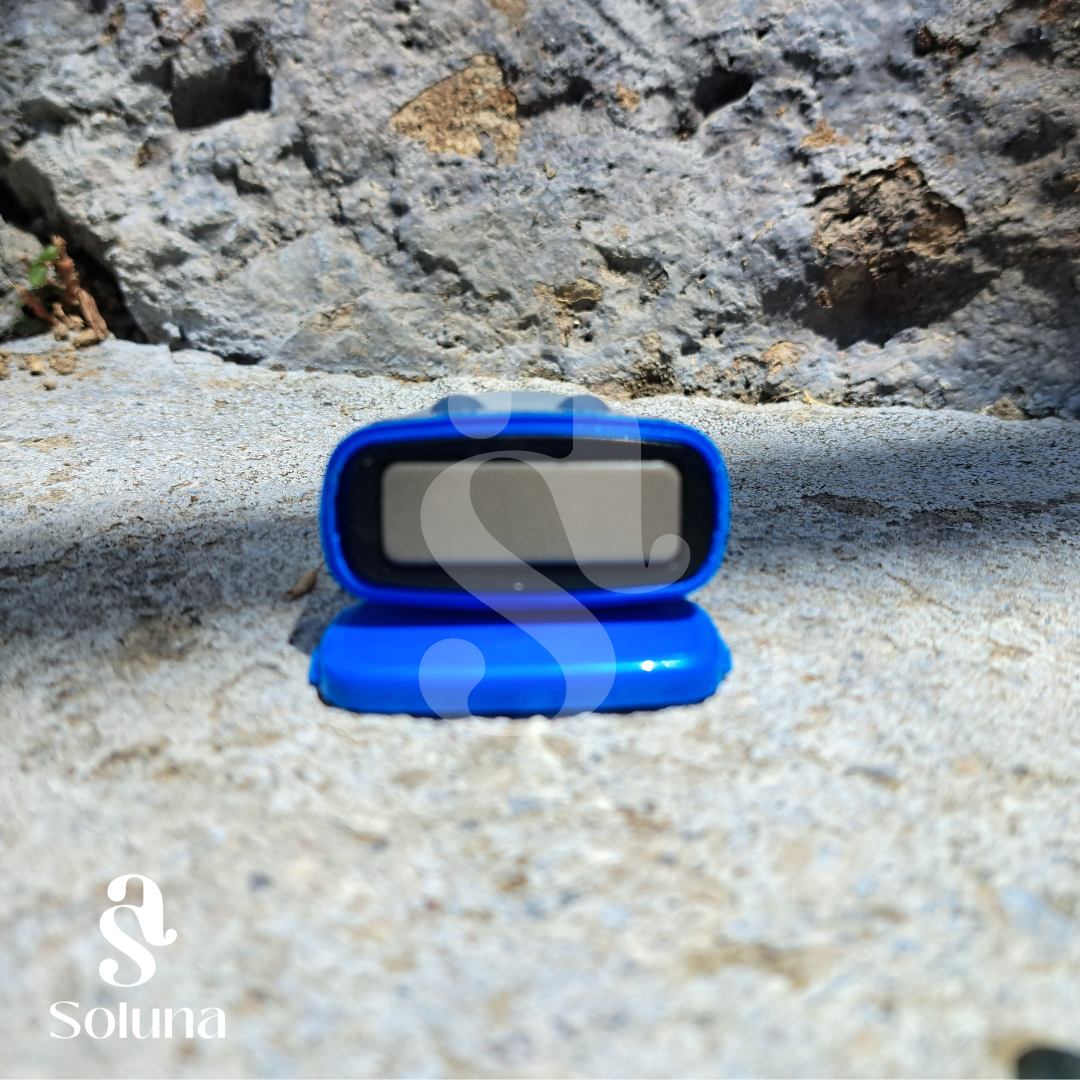 Sello dinosaurio azul kawaii