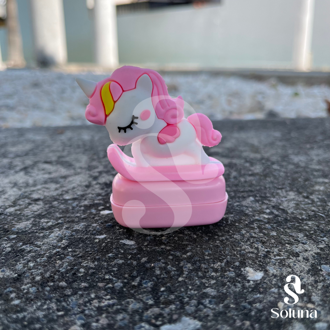 Sello unicornio rosa