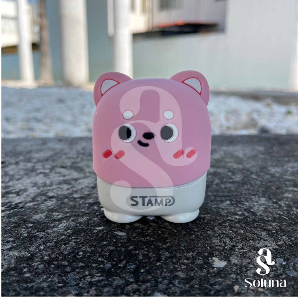 Sello osito rosa