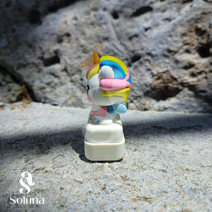 Sello unicornio kawaii