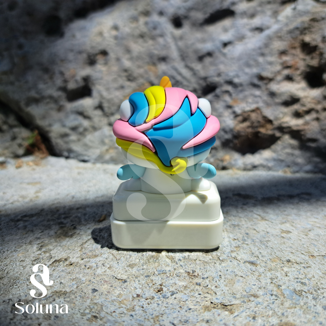 Sello unicornio kawaii