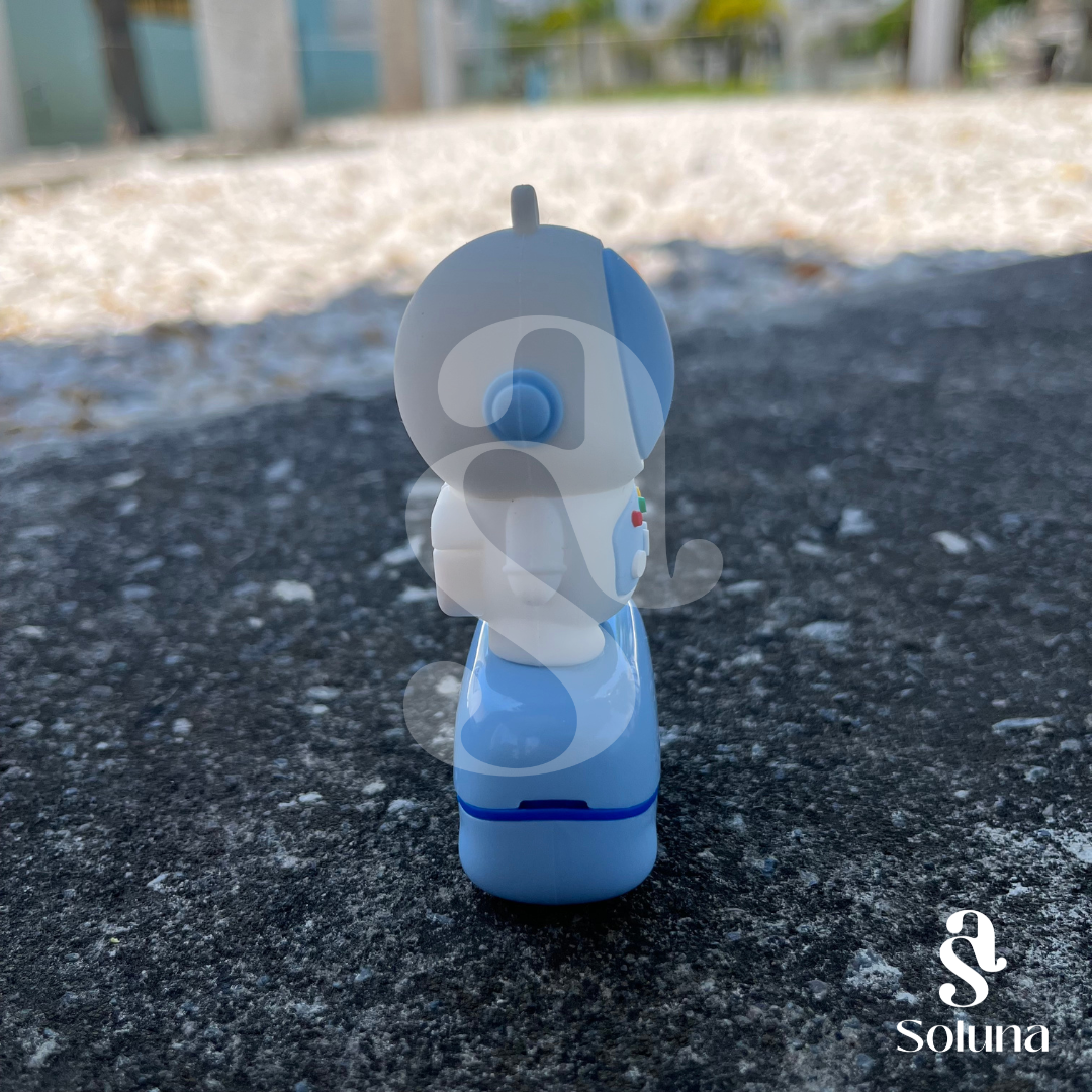 Sello astronauta azul