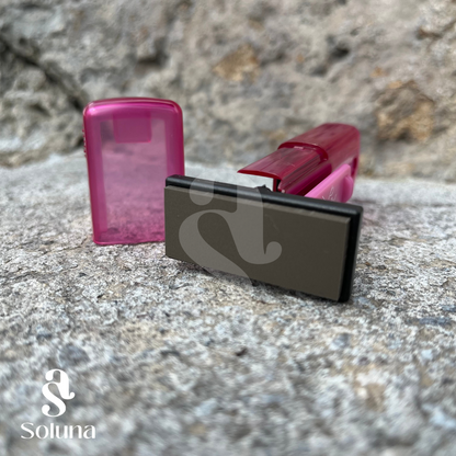 Sello clip rosa