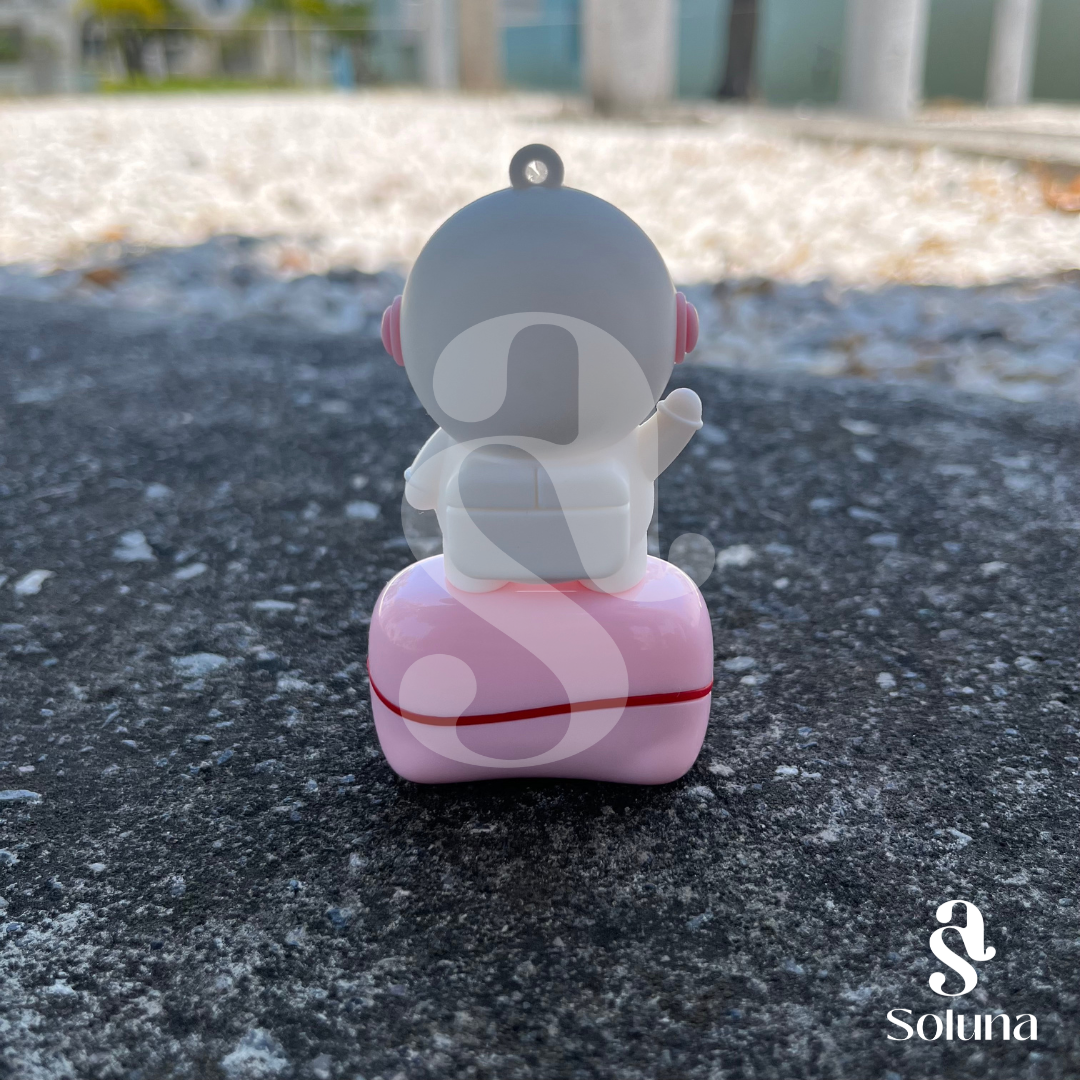 Sello astronauta rosa