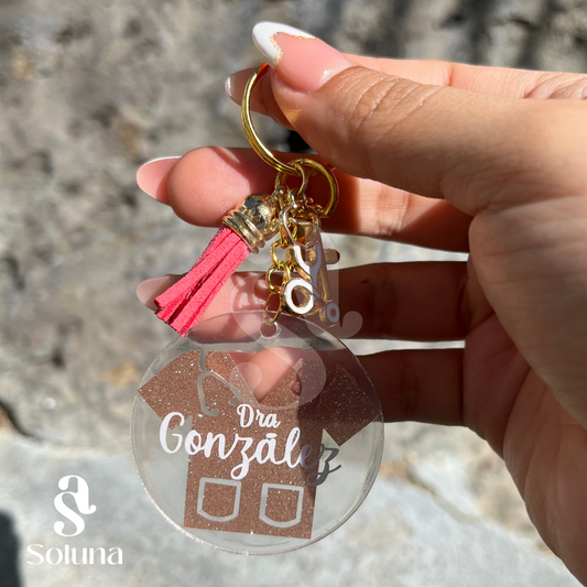 Llavero de acrílico personalizado