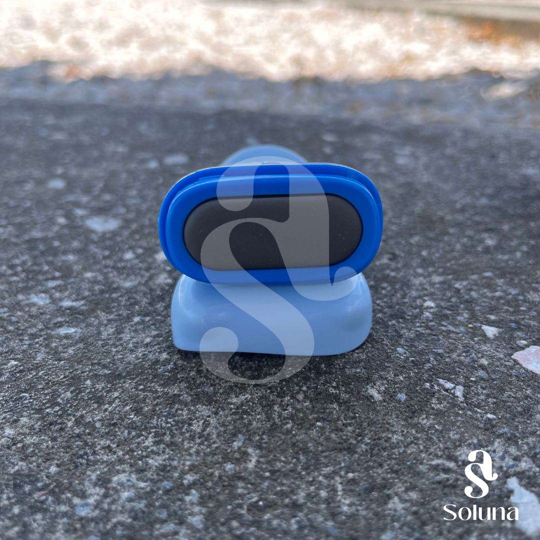 Sello astronauta azul