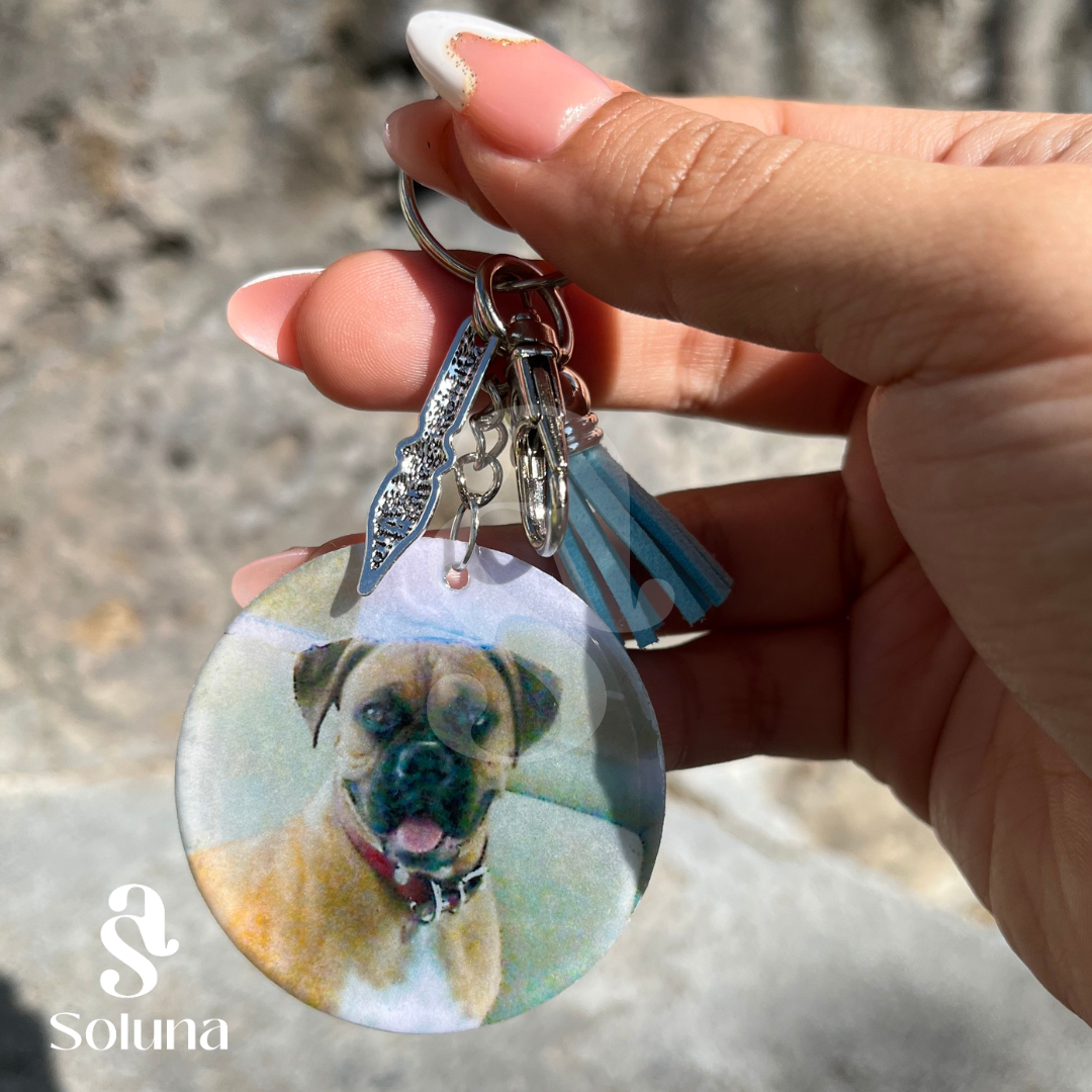 Llavero de acrílico personalizado