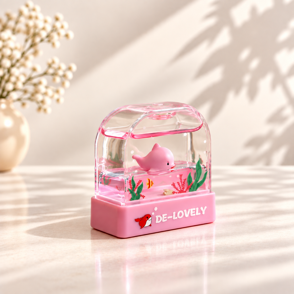 Sello ballena rosa