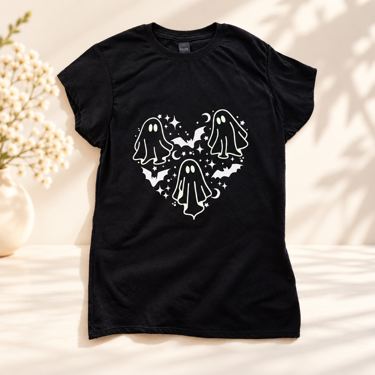 Playeras personalizadas con vinil que brilla en la oscuridad