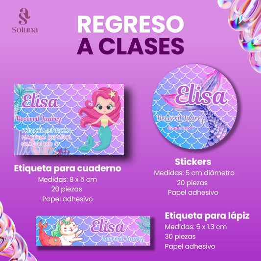 Etiquetas escolares
