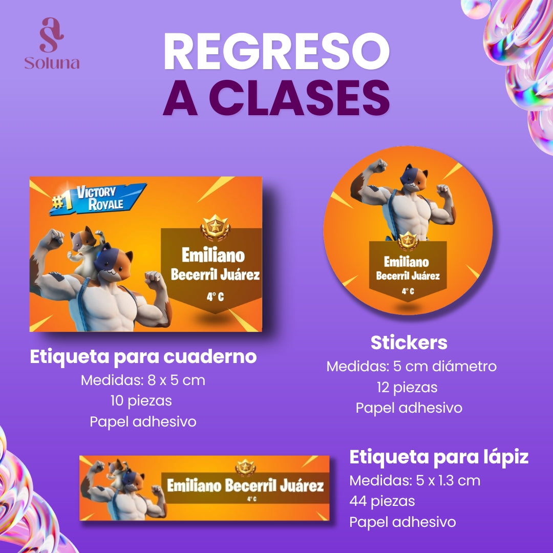 Etiquetas escolares