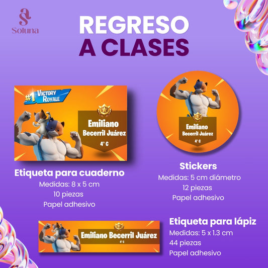 Etiquetas escolares