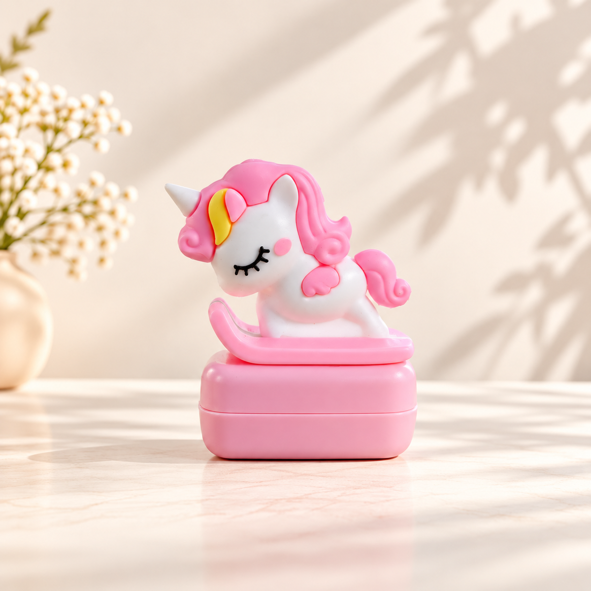 Sello unicornio rosa