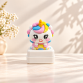 Sello unicornio kawaii