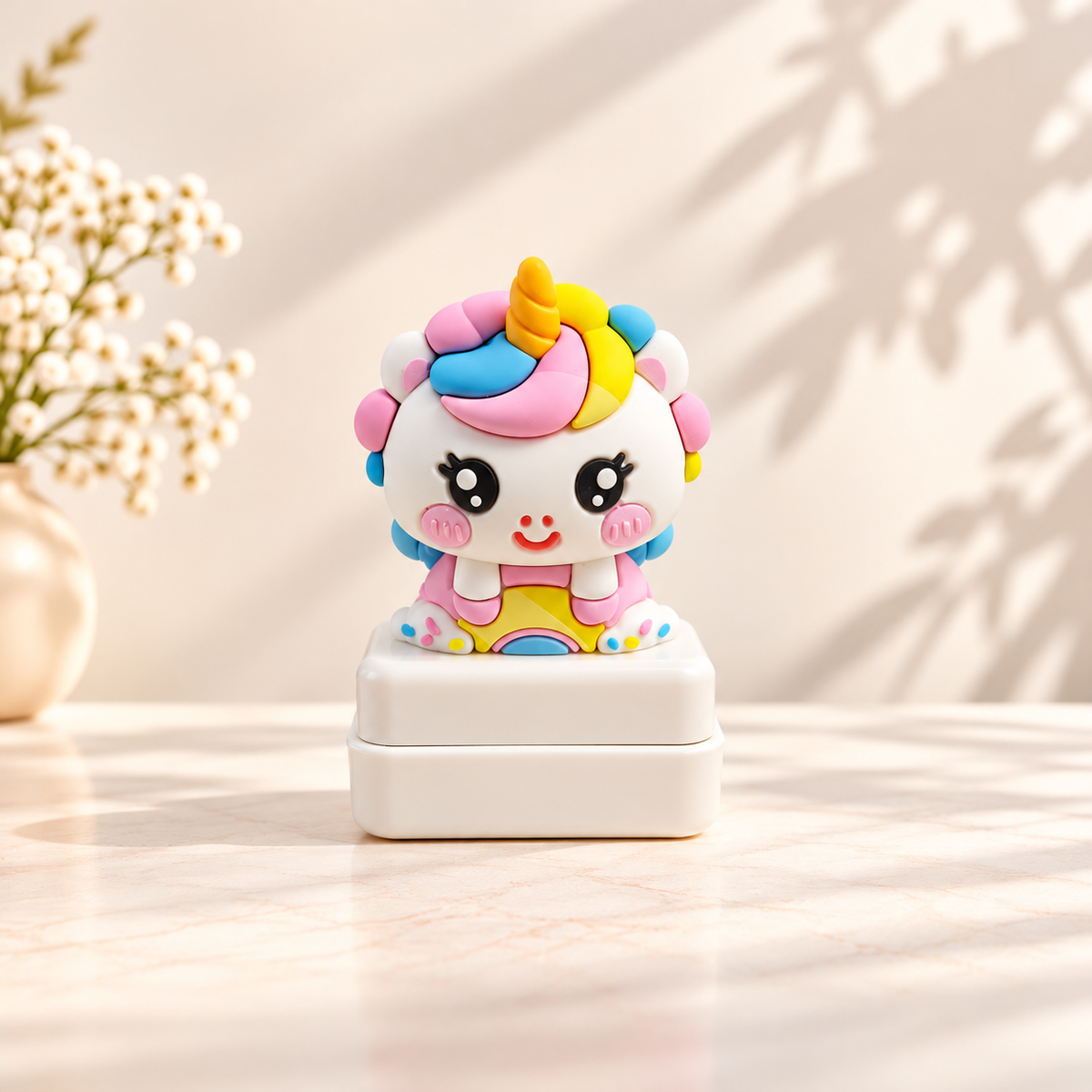 Sello unicornio kawaii